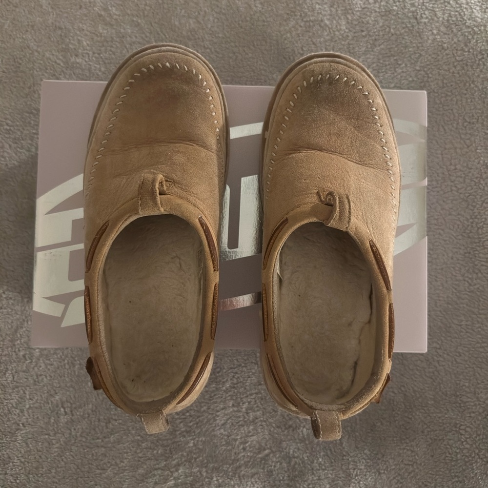 UGG Regenerate Tasman Slipper | Chestnut Suede | Men's US 9 | Pre-Owned
